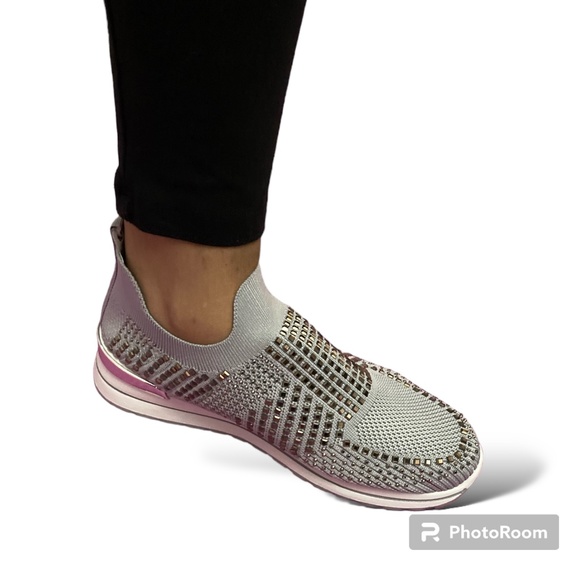 Women's Comfortable Bling Fashion Shoes/Women's Mesh Walking Shoes - Picture 8 of 10